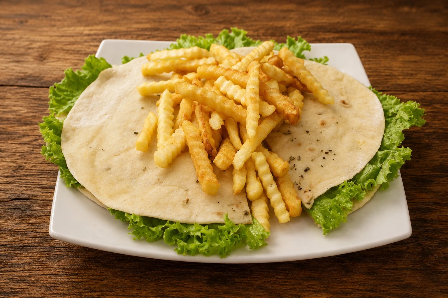 Beirute com batatas fritas
